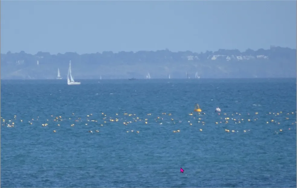 bouées de balisage cages de captage baie de QUIBERON