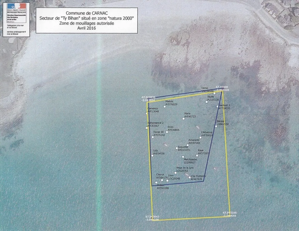 Le mouillage de Ty Bihan